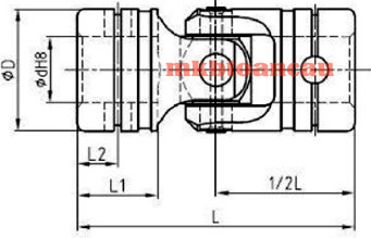 Kích thước khớp nối Cardan cho đầu niều mũi